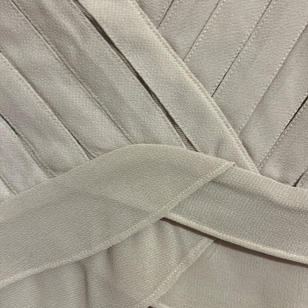 Beige Ruffles MIDI Dress - Picture 5 of 12